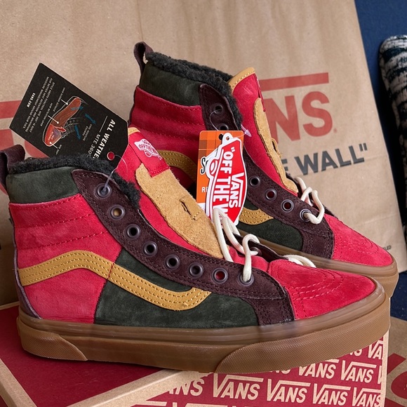 Vans Sk8-Hi 46 MTE Dx Poinsettia /Forest Night sneakers WMNS boots - Picture 6 of 16